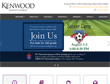 Tablet Screenshot of kenwoodbaptist.org